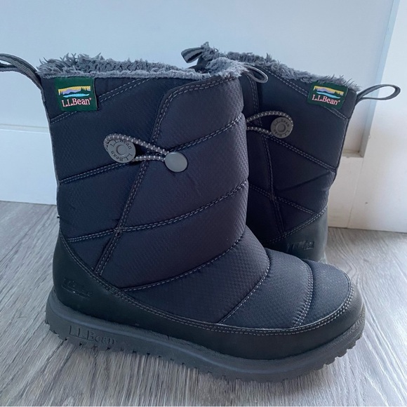L.L. Bean Other - L.L. Bean Ultralight Kids Charcoal Snow Boots Size 2